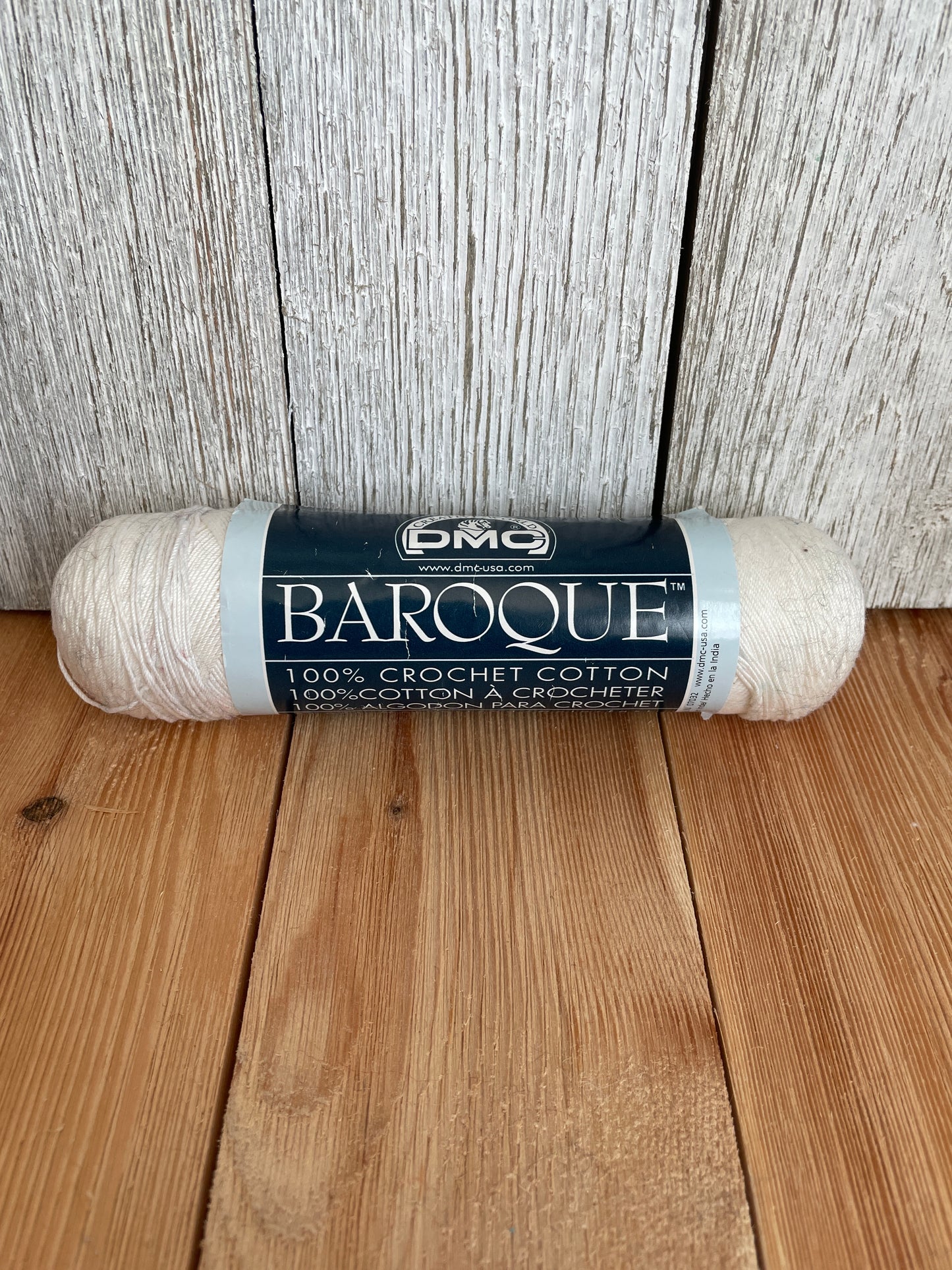 DMC Baroque 100% crochet cotton White Super Mercerized Cotton One skein