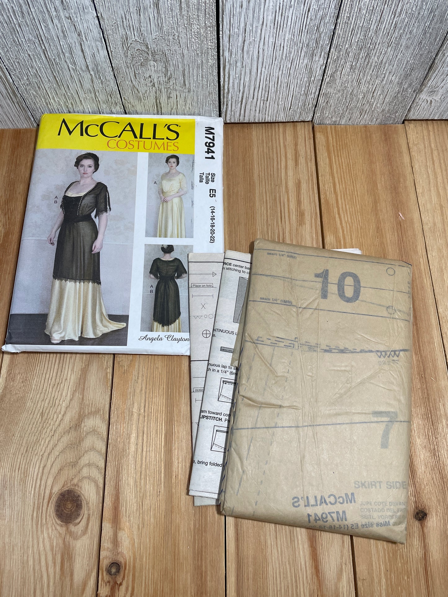 McCall's M7941 Titanic 1910's Dress Size 14-22 Pattern UNCUT FF Halloween Costume