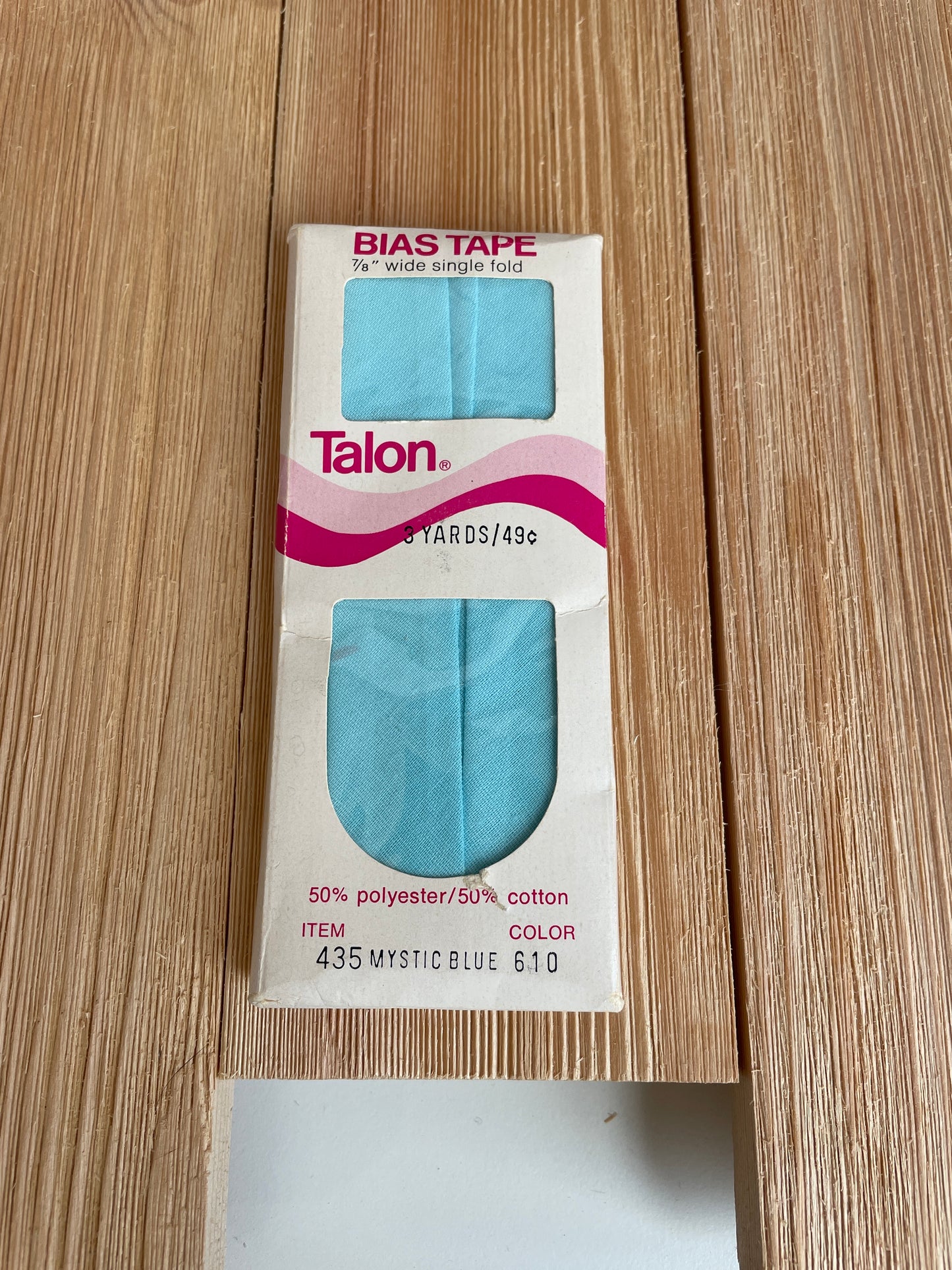 Vintage Single Fold Bias Tape Wright's Boiltex, J&P Coats, Talon, Warren (Pick Your Color)