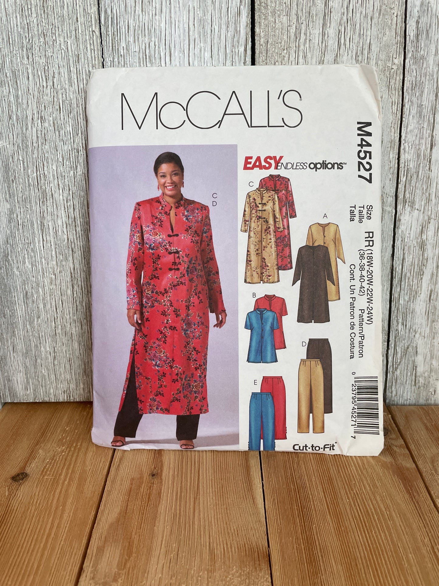 McCalls M4527 Women Petite Tunic and Pants in 3 Lengths Size RR 18W-24W Pattern UNCUT FF