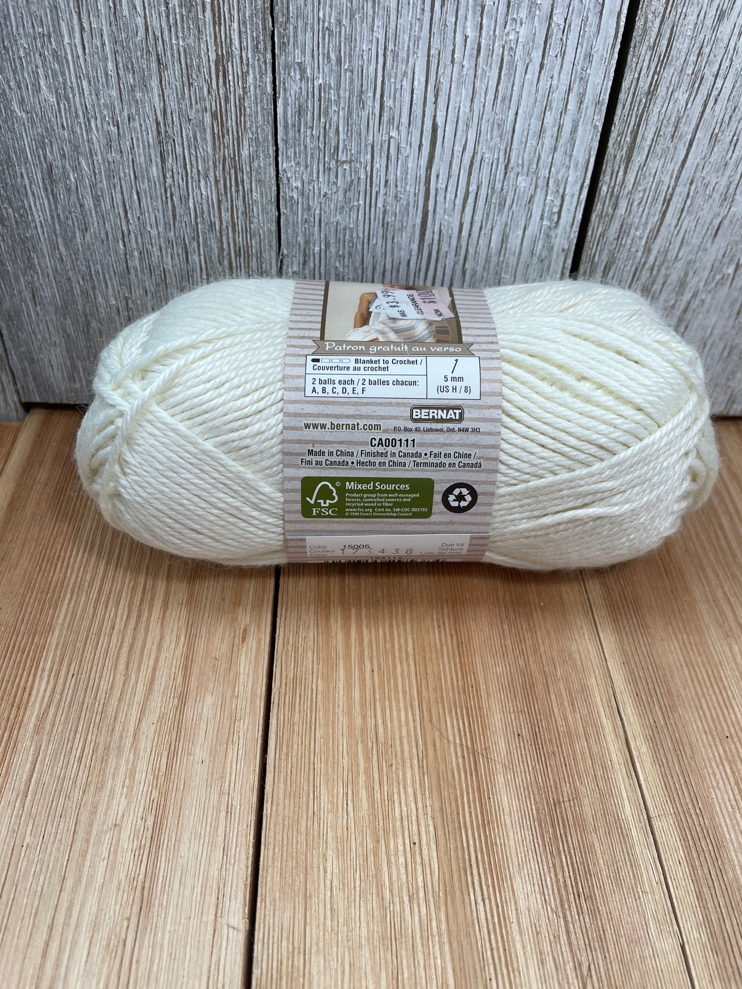 Bernat Soy Natural Blends Yarn Rice Sugar Cane Seasalt (Pic Ur Color) Full Skein