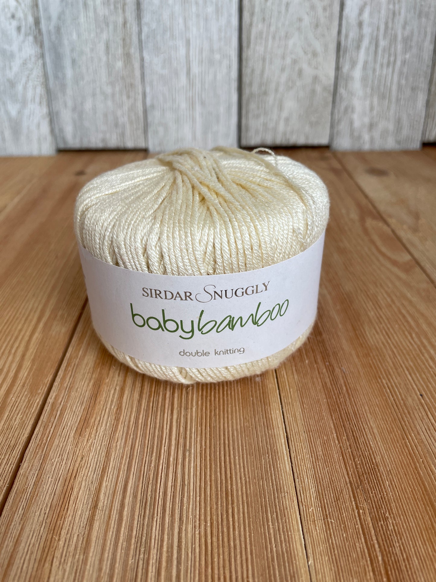 Sirdar Snuggly Baby Bamboo Dk Bamboo Wool Yarn 50g SH145 Cream one skein