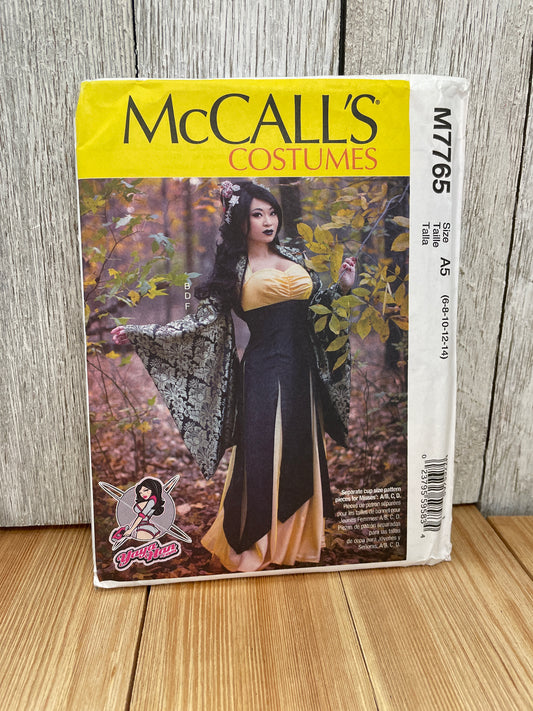 McCall's M7765 Yaya Han Witch Kimono Cosplay Misses 6-14 Uncut FF Sewing Pattern
