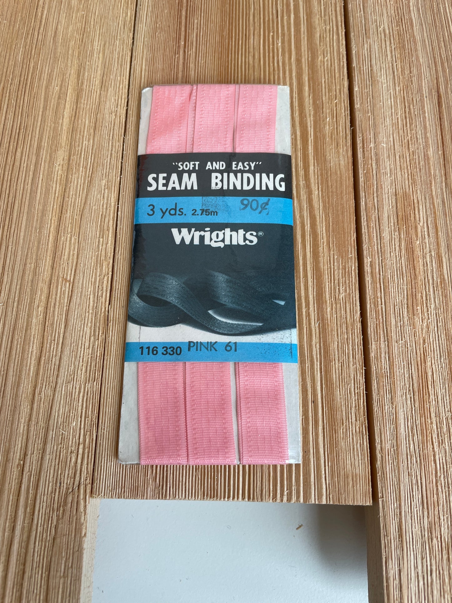 Seam Binding 1/2" Wide 3 yards J&P Coats Wrights Boiltex Talon (Pick Your Color)