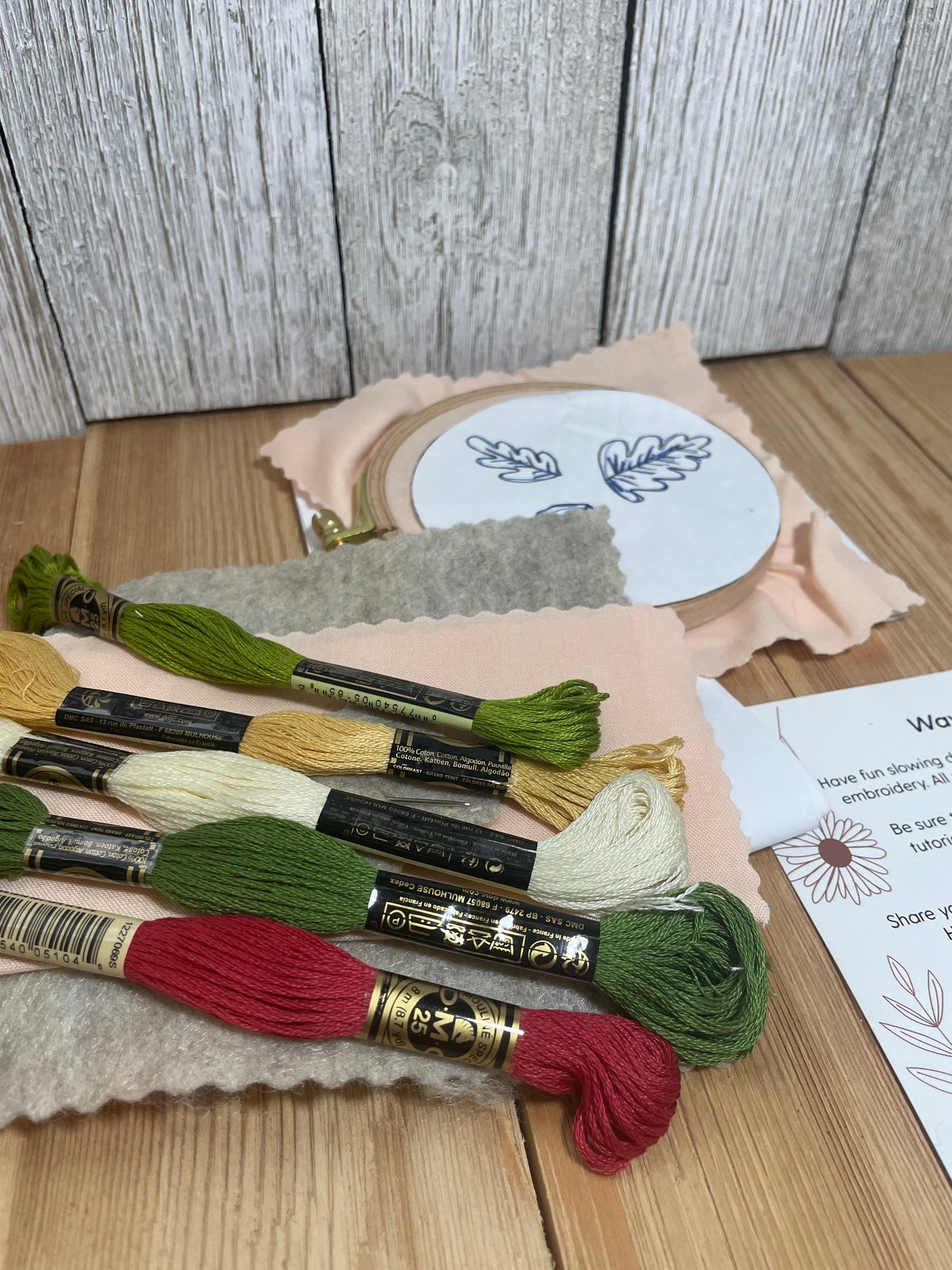 MCreativeJ Botanical Fiber Art Stumpwork Strawberry Embroidery Kit Abandoned Project Complete
