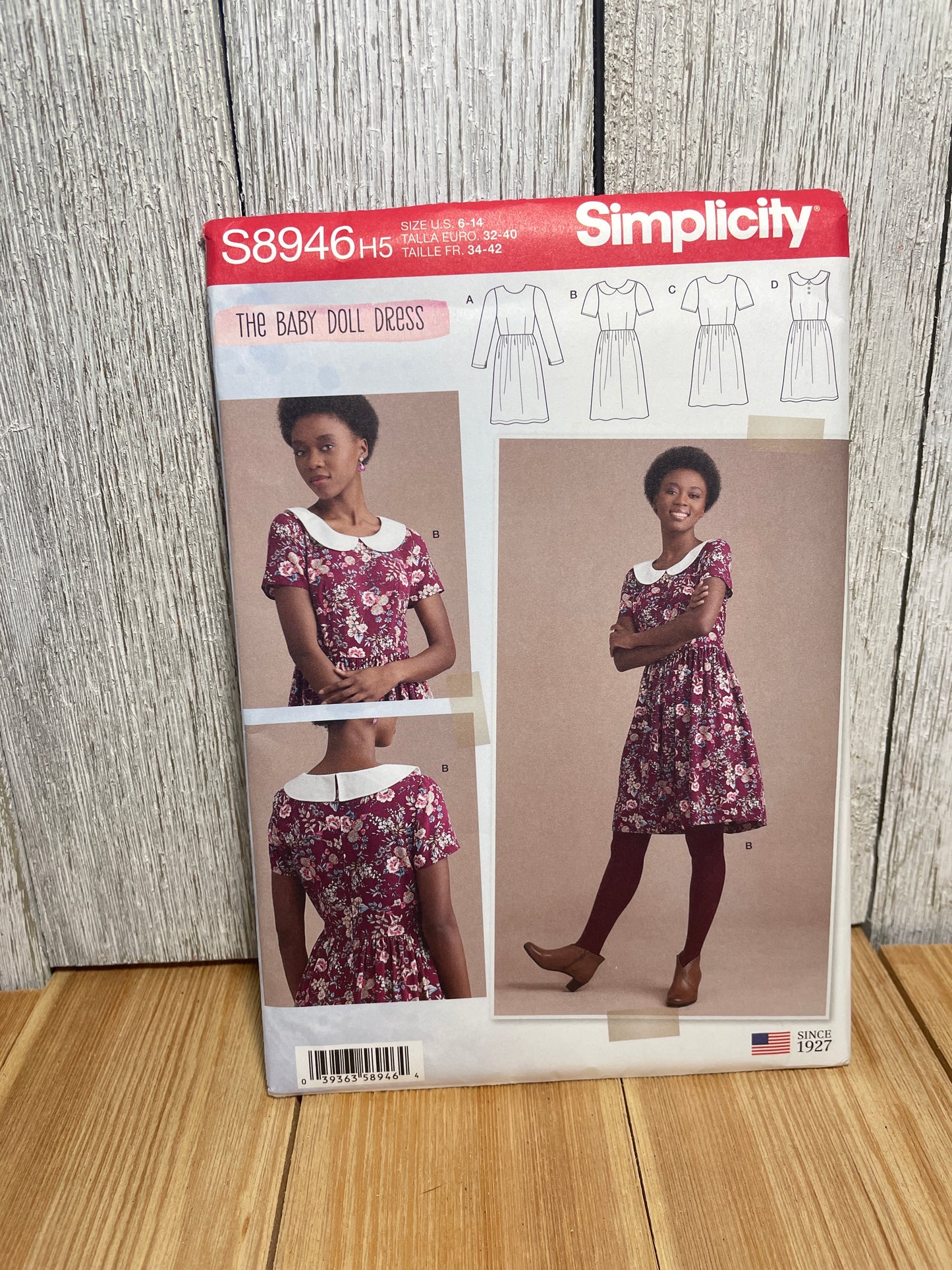 Simplicity S8946 Misses Baby Doll Dress with Peter Pan Collar Size 6-14 Uncut FF Sewing Pattern