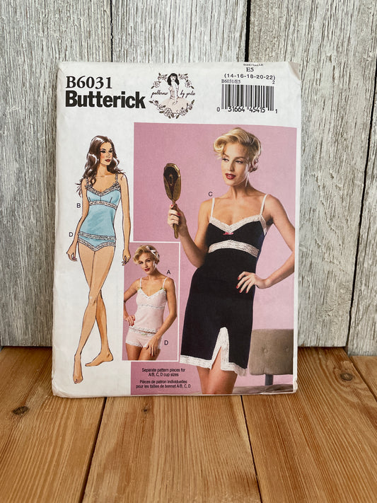 Buttrick B6031 Camisole Slip and Panties Size 14-22 Pattern UNCUT FF