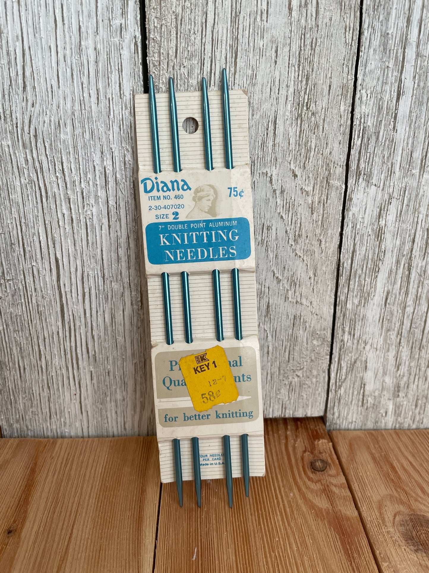 Vintage 7" Double Pointed Knitting Needles DPN in Original Packaging Susan Bates, Lion Brand, Boye (Pick Your Needles)