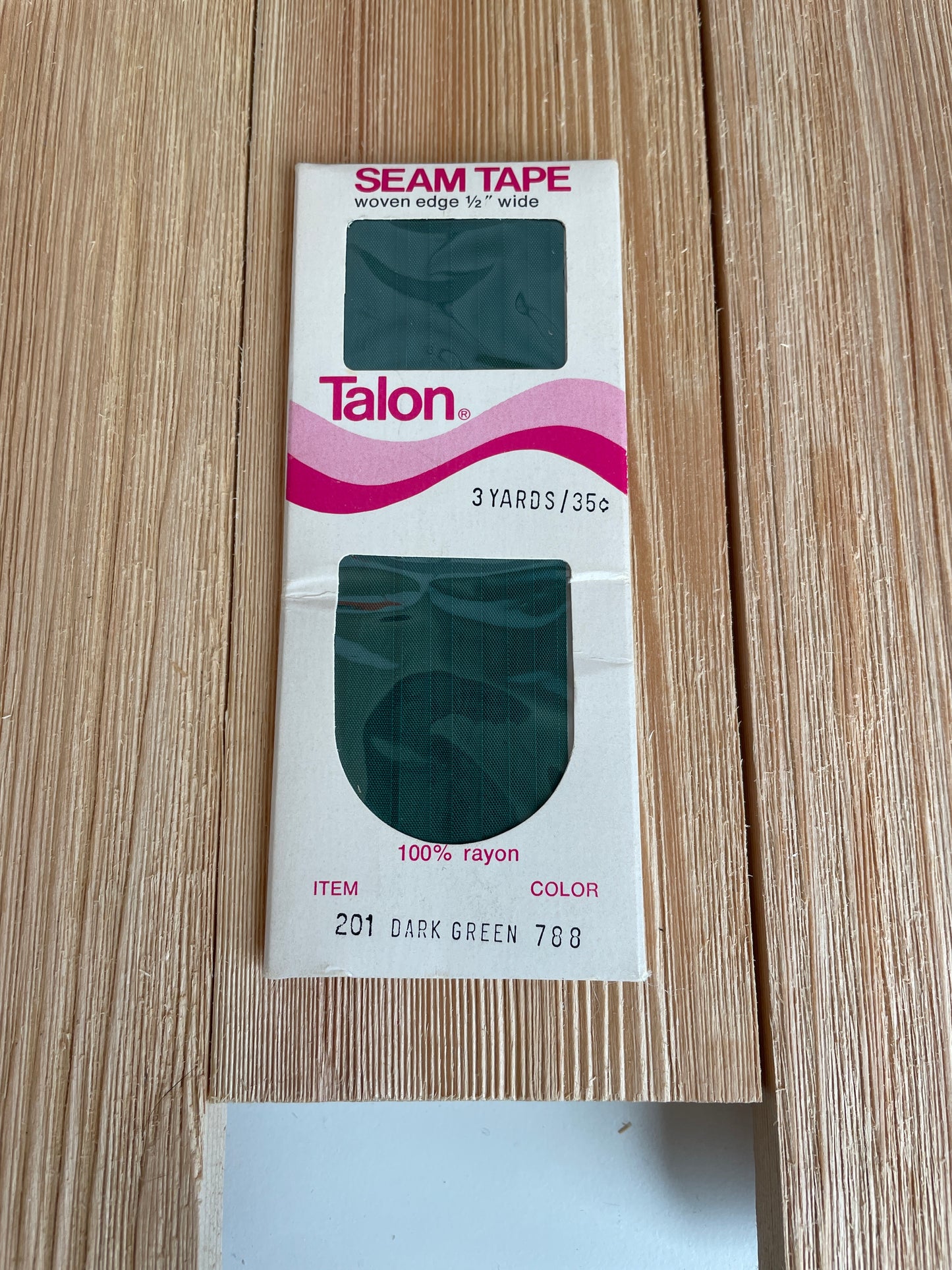 Seam Binding 1/2" Wide 3 yards J&P Coats Wrights Boiltex Talon (Pick Your Color)