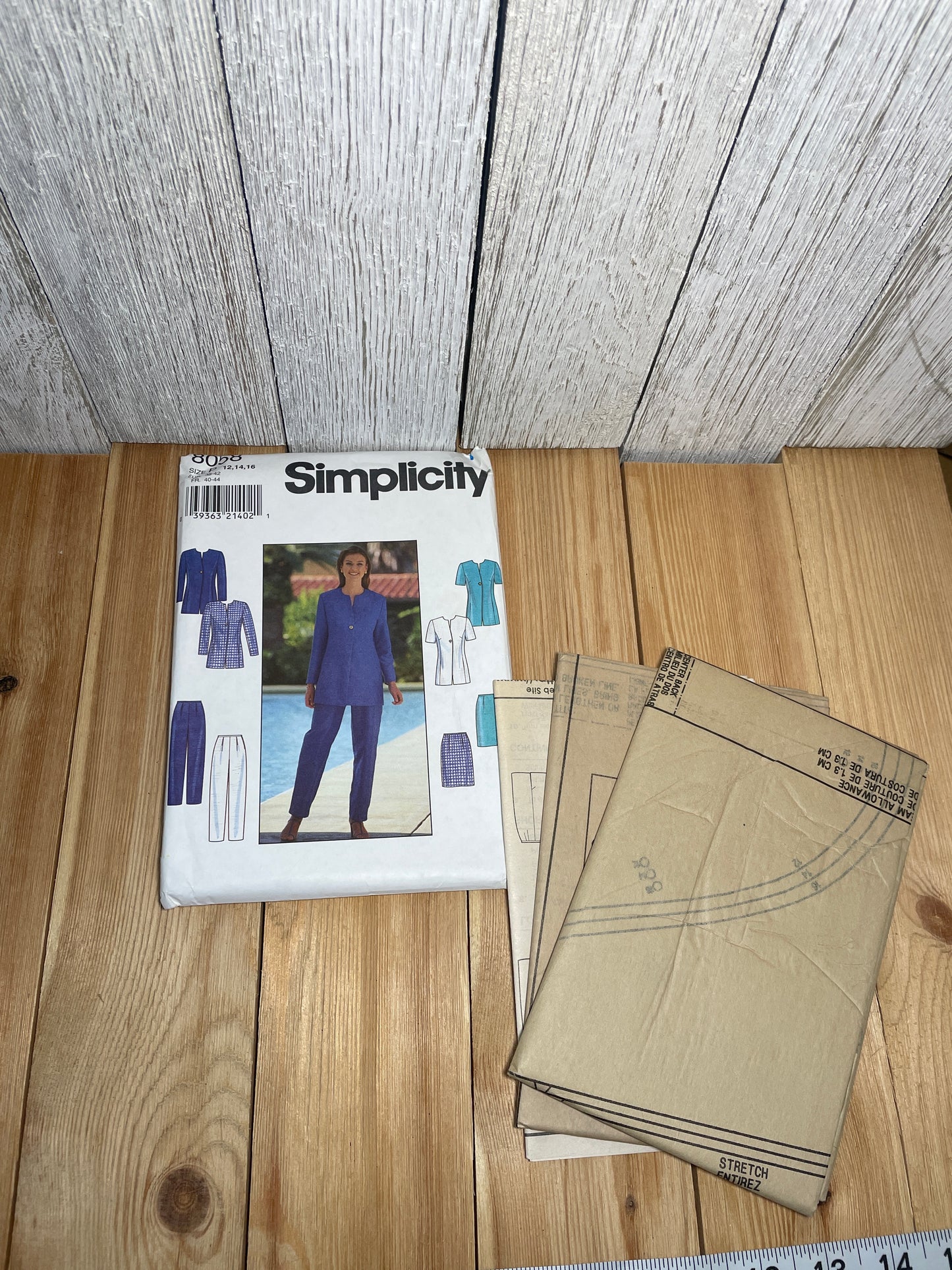 Simplicity 8058 Petite Mother of the Bride Shirt Pants Skirt Size 12-16 Uncut FF Sewing Pattern