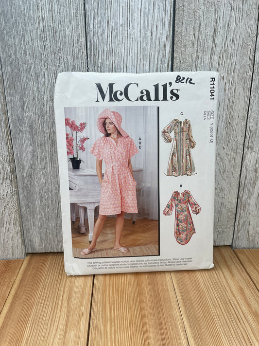 McCall's R11041 Misses Summer Dress with Pockets Size XS-M Uncut FF Sewing Pattern