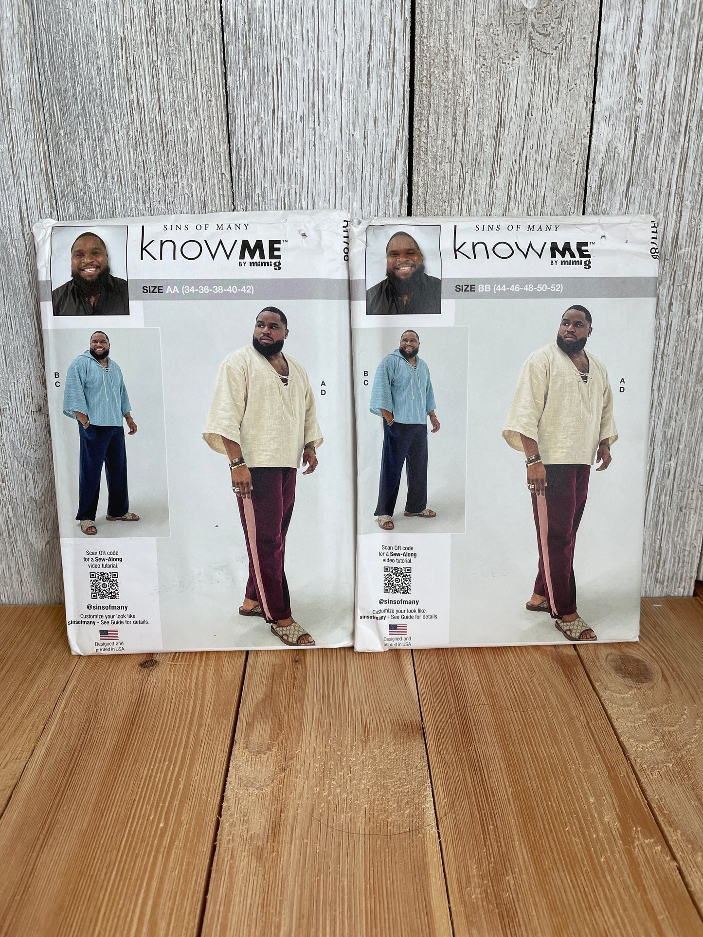 Know Me Mimi G R11788 Men's Top Hoodie and Pants Size 44-52 and 34-42 Pattern Uncut FF