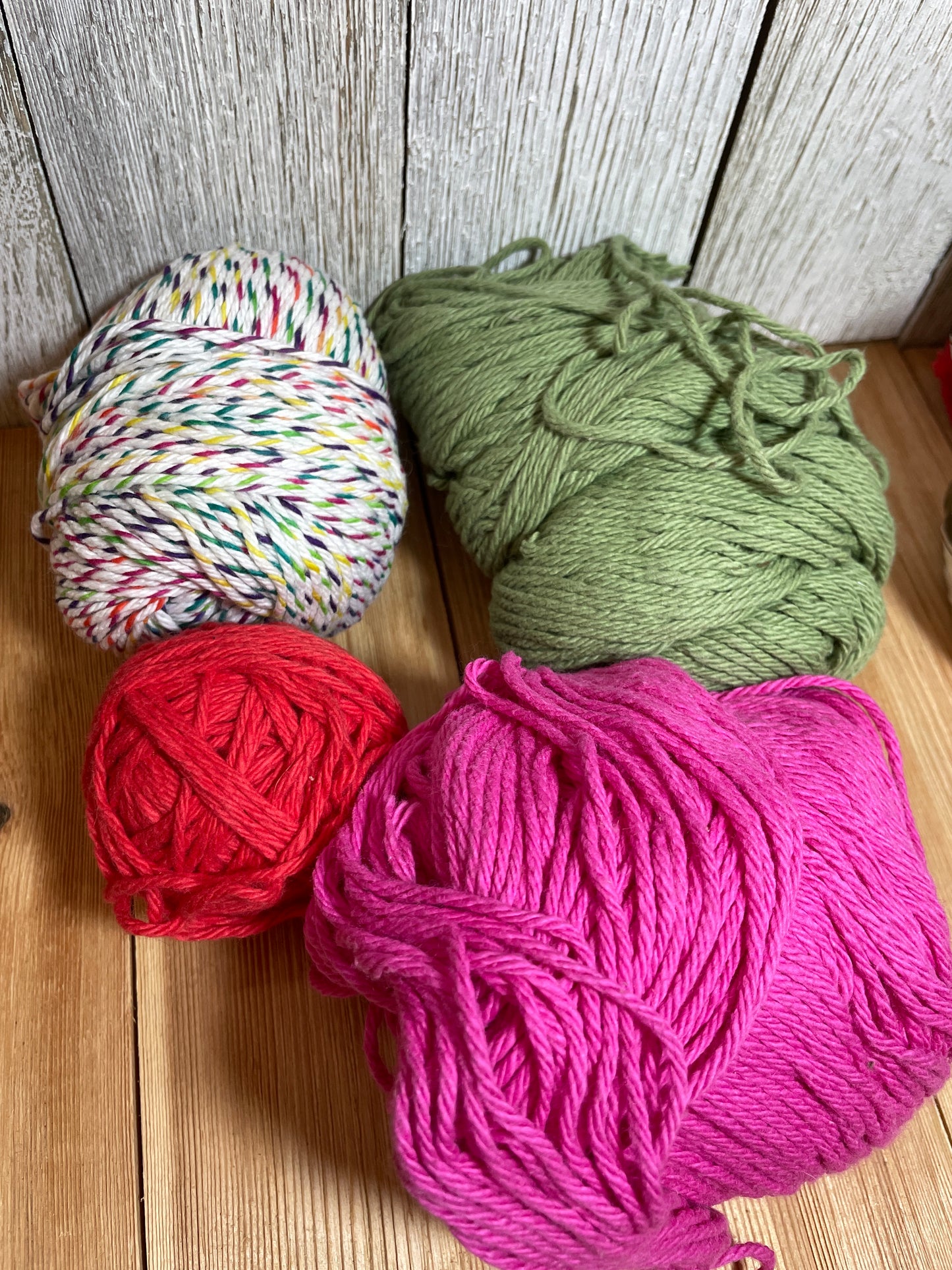 Lily Sugar and Cream Loops and Thread Cotton Yarn Bundle 7 Skein Bundle