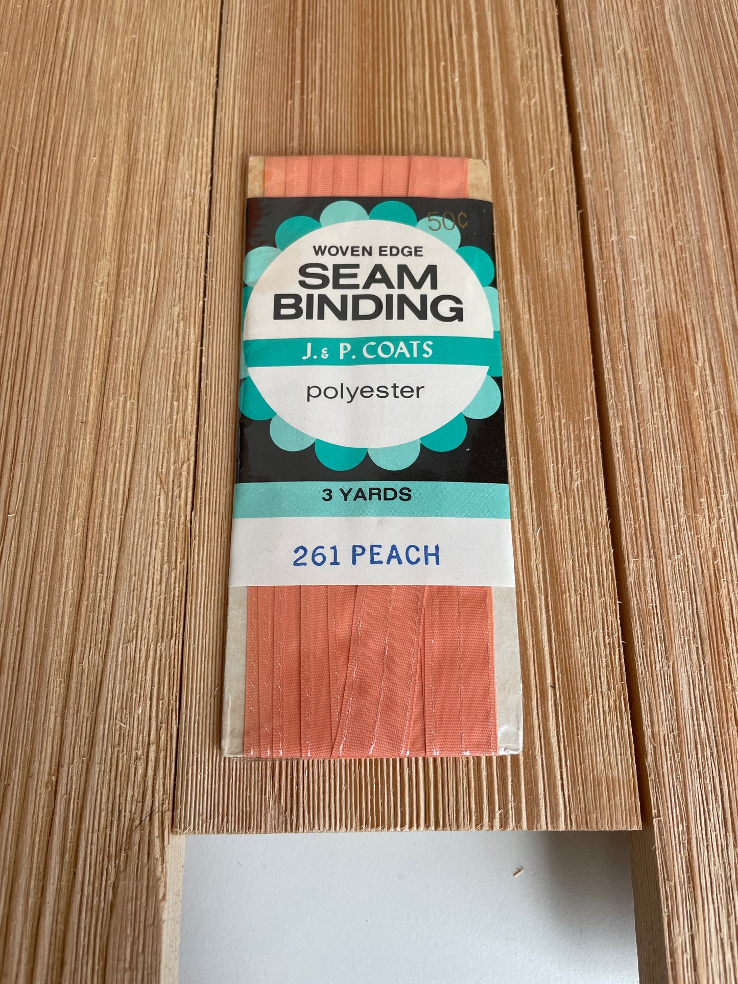 Seam Binding 1/2" Wide 3 yards J&P Coats Wrights Boiltex Talon (Pick Your Color)