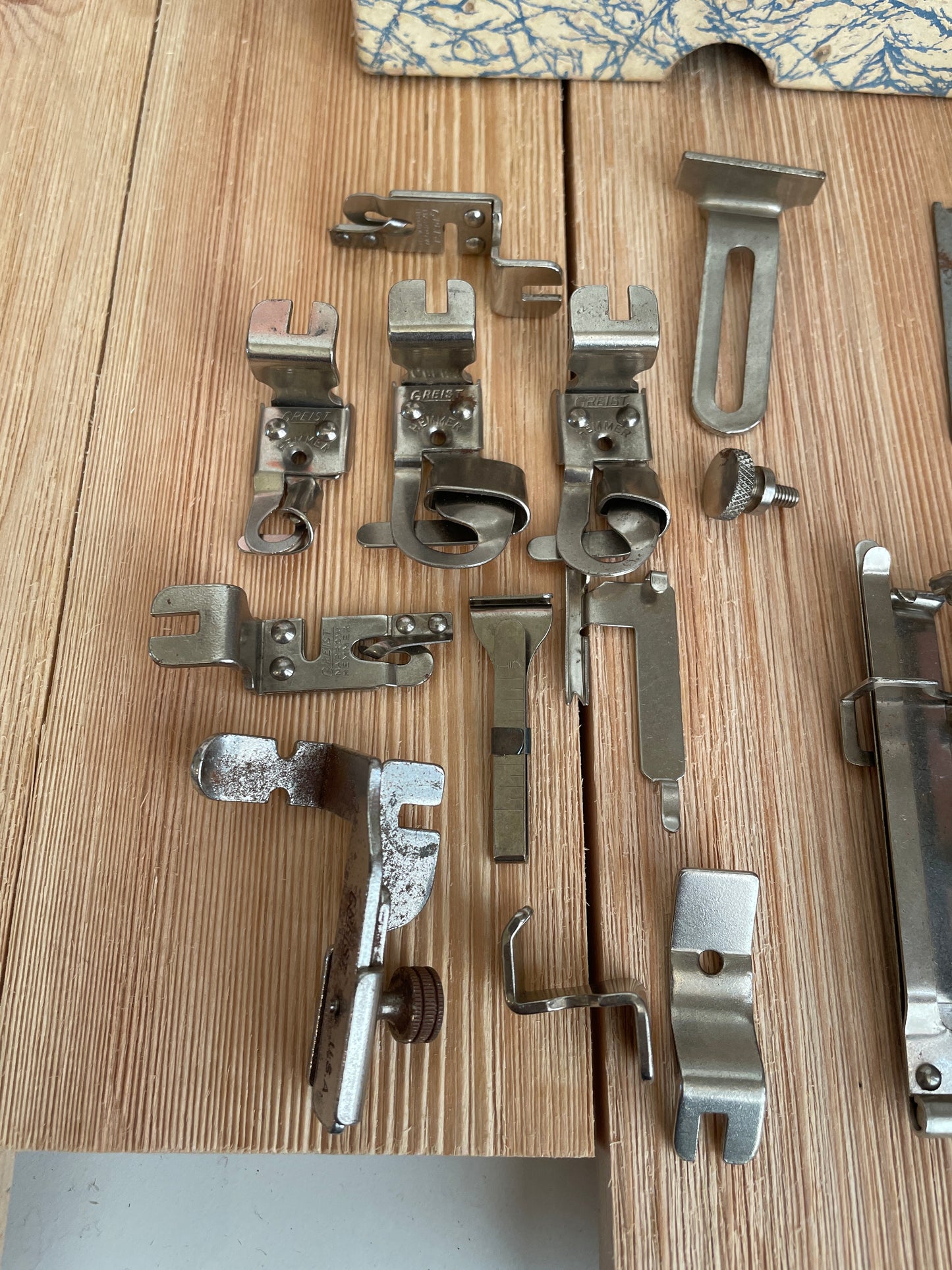 Huge Lot Vintage Greist Attachments Rotary Attachments 19 Piece