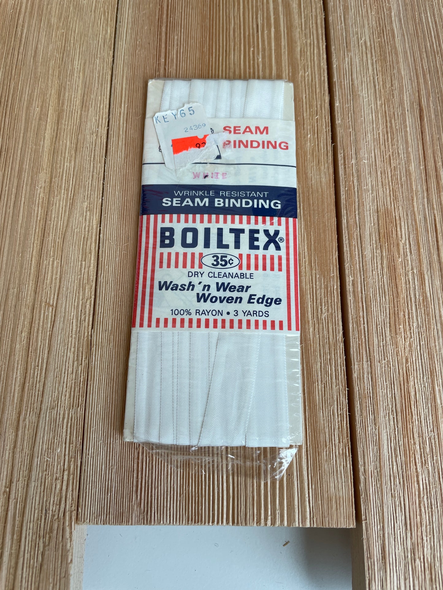 Seam Binding 1/2" Wide 3 yards J&P Coats Wrights Boiltex Talon (Pick Your Color)