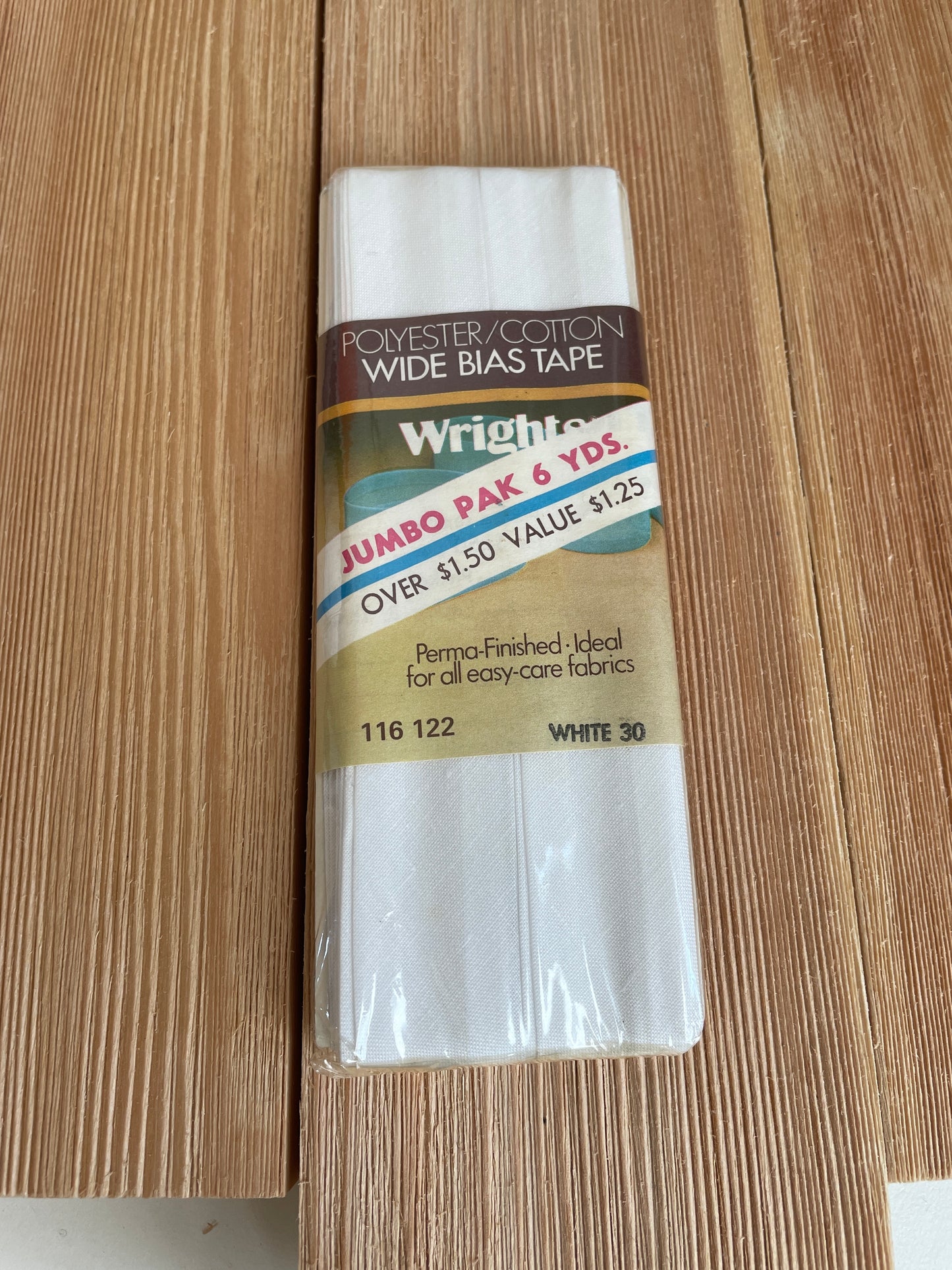 Vintage Single Fold Bias Tape Wright's Boiltex, J&P Coats, Talon, Warren (Pick Your Color)
