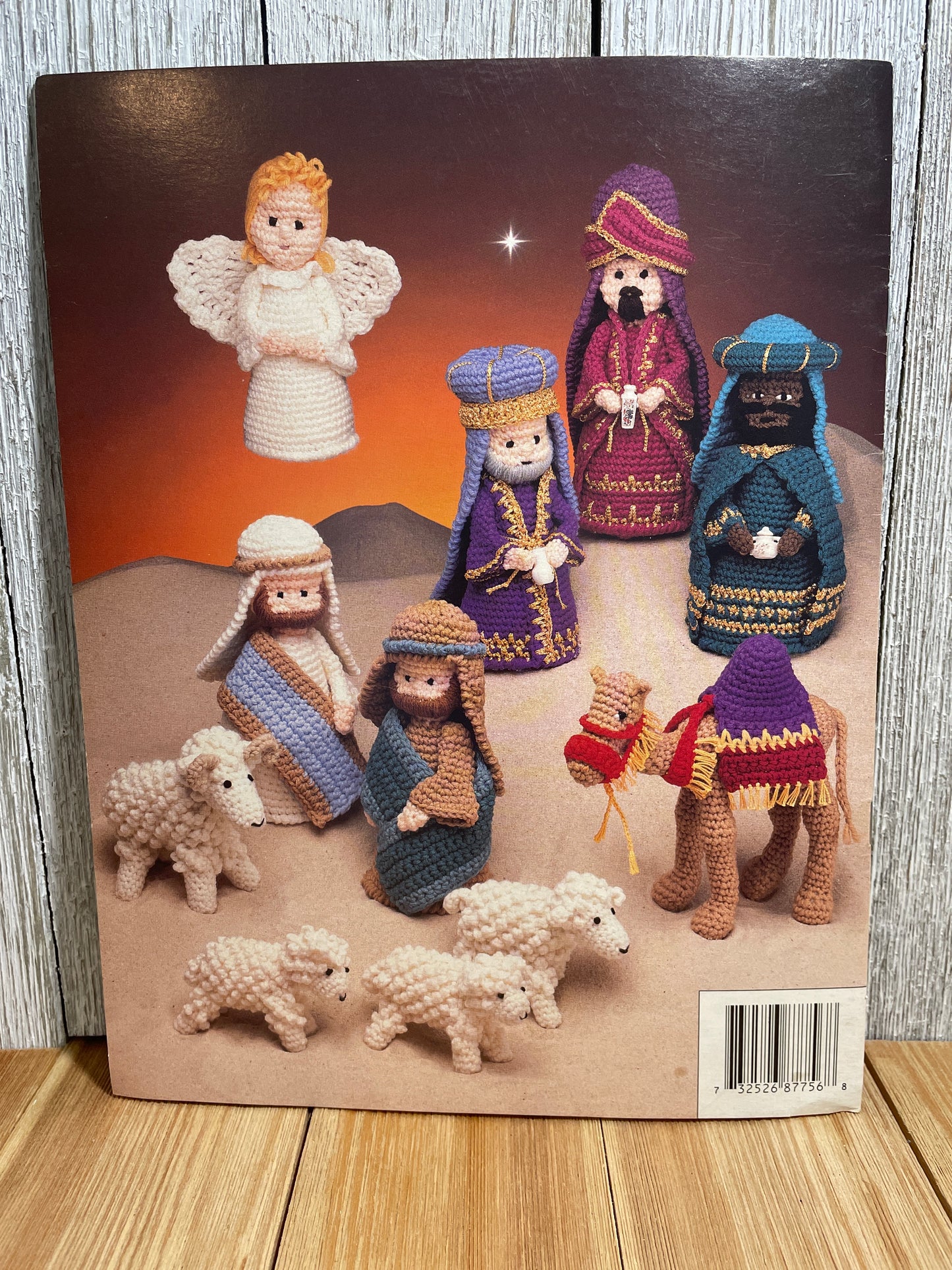 The Birth of Christ Crochet Pattern Annie S Attic 87G56 Pattern Book Mary, Joseph, Jesus and manger 3 Wise Men, Angel and Animals