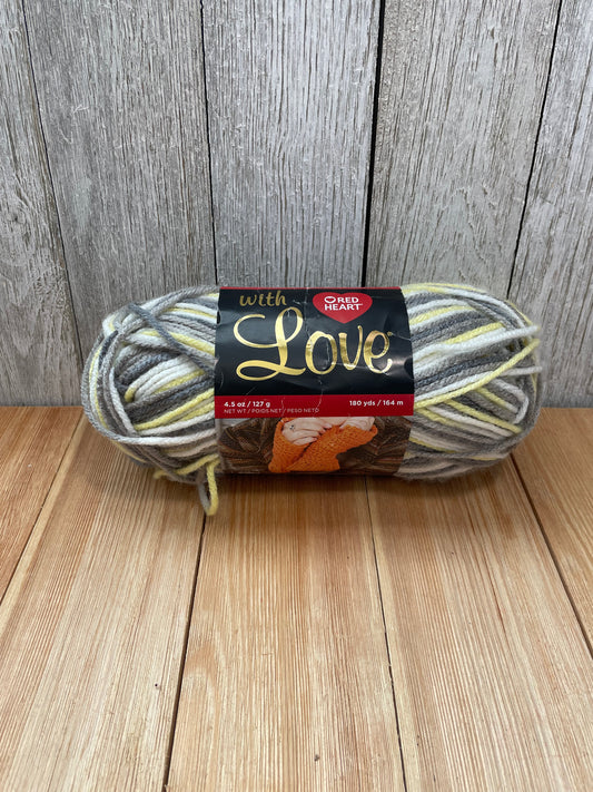Red Heart with Love Yarn Lemon Drop Full Skien Acrylic