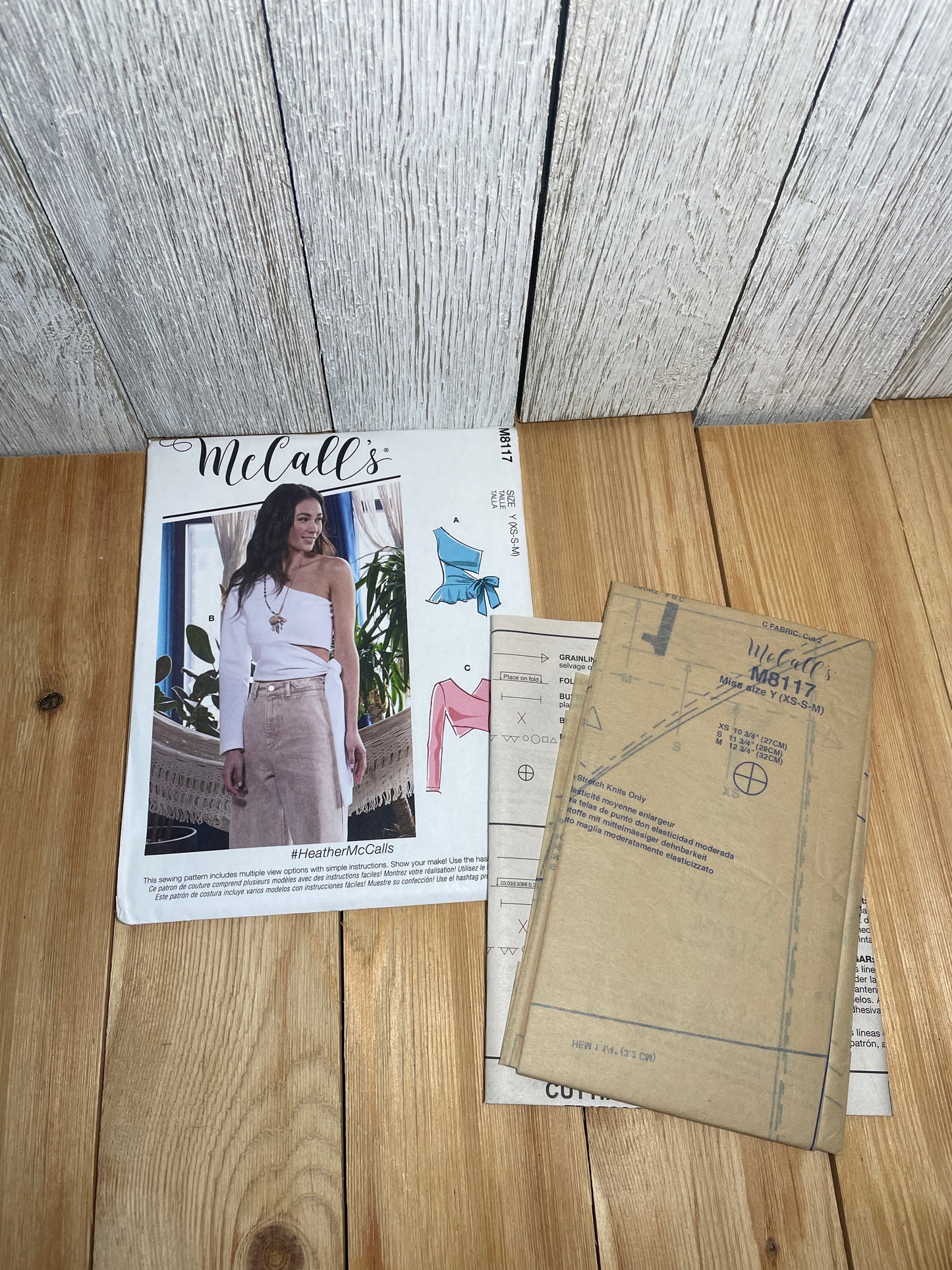 McCall's M8117 Misses Wrap Style Top Size XS-M Uncut FF Sewing Pattern