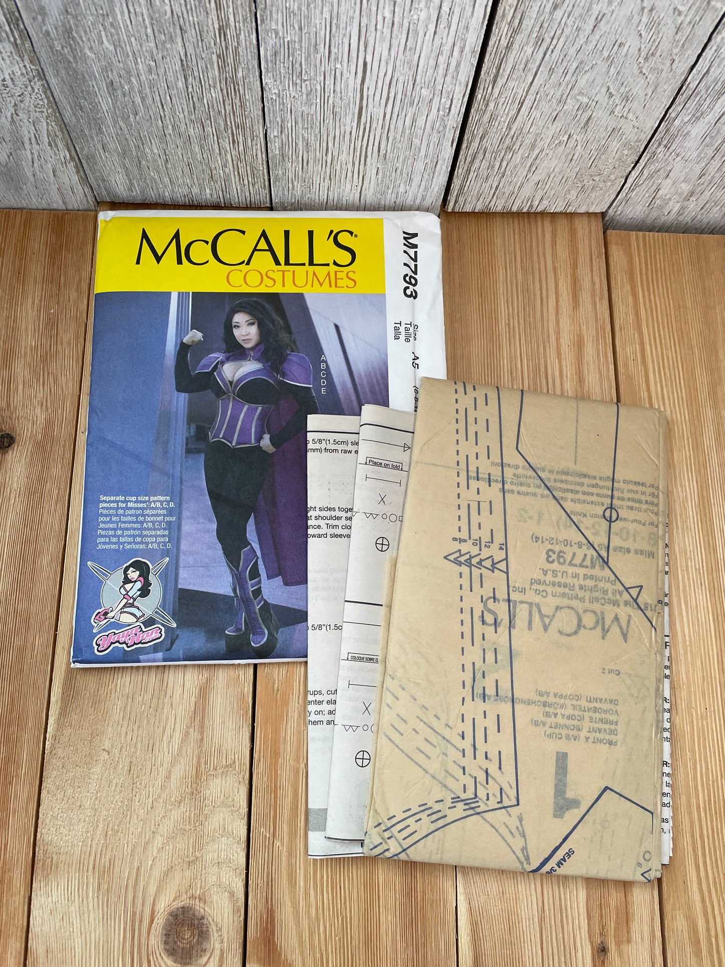 McCall's M7793 Yaya Han Superhero Cosplay Misses 6-14 Uncut FF Sewing Pattern
