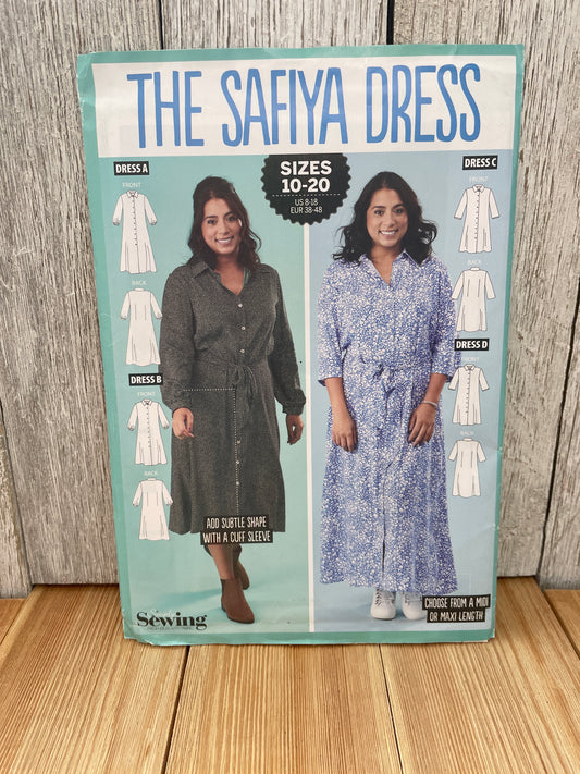 Simply Sewing the Safiya Dress Misses Size 10-20 Uncut FF Sewing Pattern