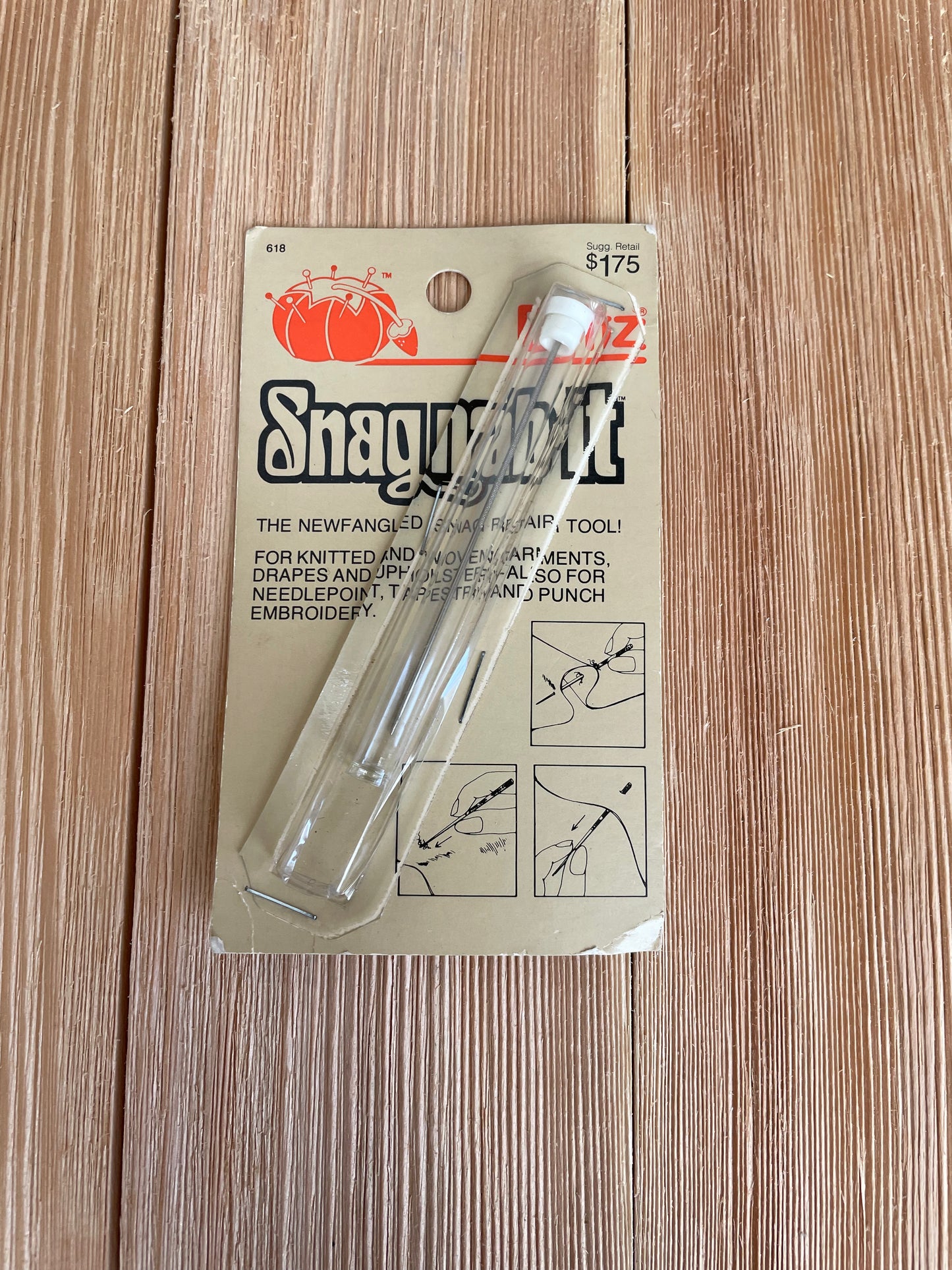 Vtg NOS Sewing notion TOOL Floss Organizer Punch needle kit Bottle tip Cleaning Buttonhole Maker Findings Sewing U PICK