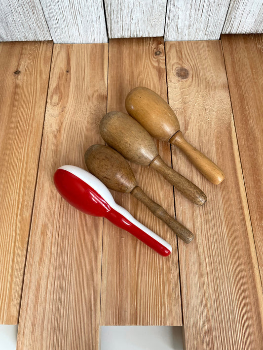 Vintage Wooden Plastic Sock Darner 1940's Pick your Darning egg