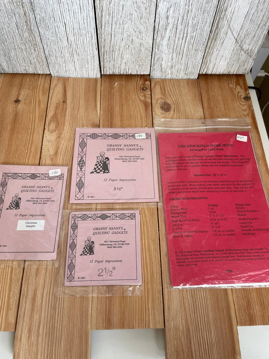 Granny Nanny Quilting Gadgets Sewing Pattern Christmas Pick your Pattern