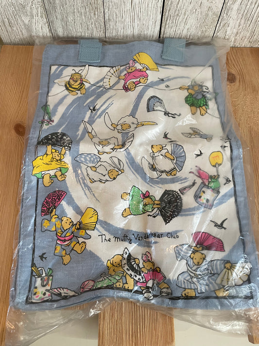 The Muffy Vanderbear Club Canvas Tote Fan Club NABCO 1993 Member Gift Bag 14" x 10"