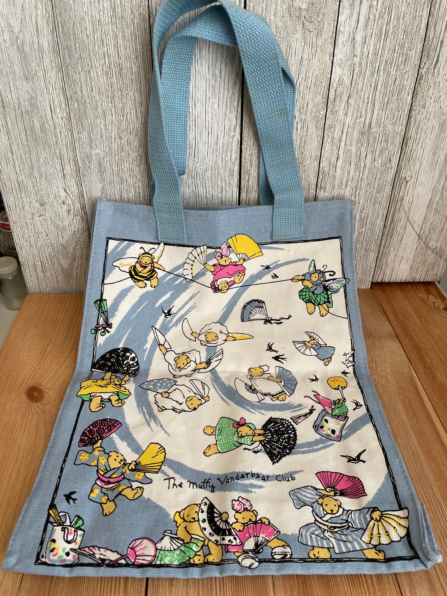 The Muffy Vanderbear Club Canvas Tote Fan Club NABCO 1993 Member Gift Bag 14" x 10"