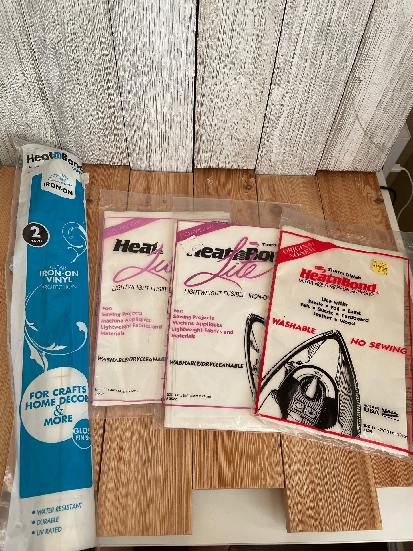 Heat N Bond Iron on Adhesive Lightweight and Ultra Hold Iron on Vinyl Pick Your Pack