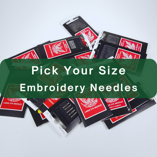 Richard Hemming and Son Large Eye Needles Hand Sewing (U Pick size/qty)