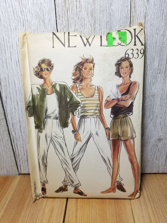 New Look 6339 Size 8-16 Jacket Vest Pant Short Uncut FF Pattern