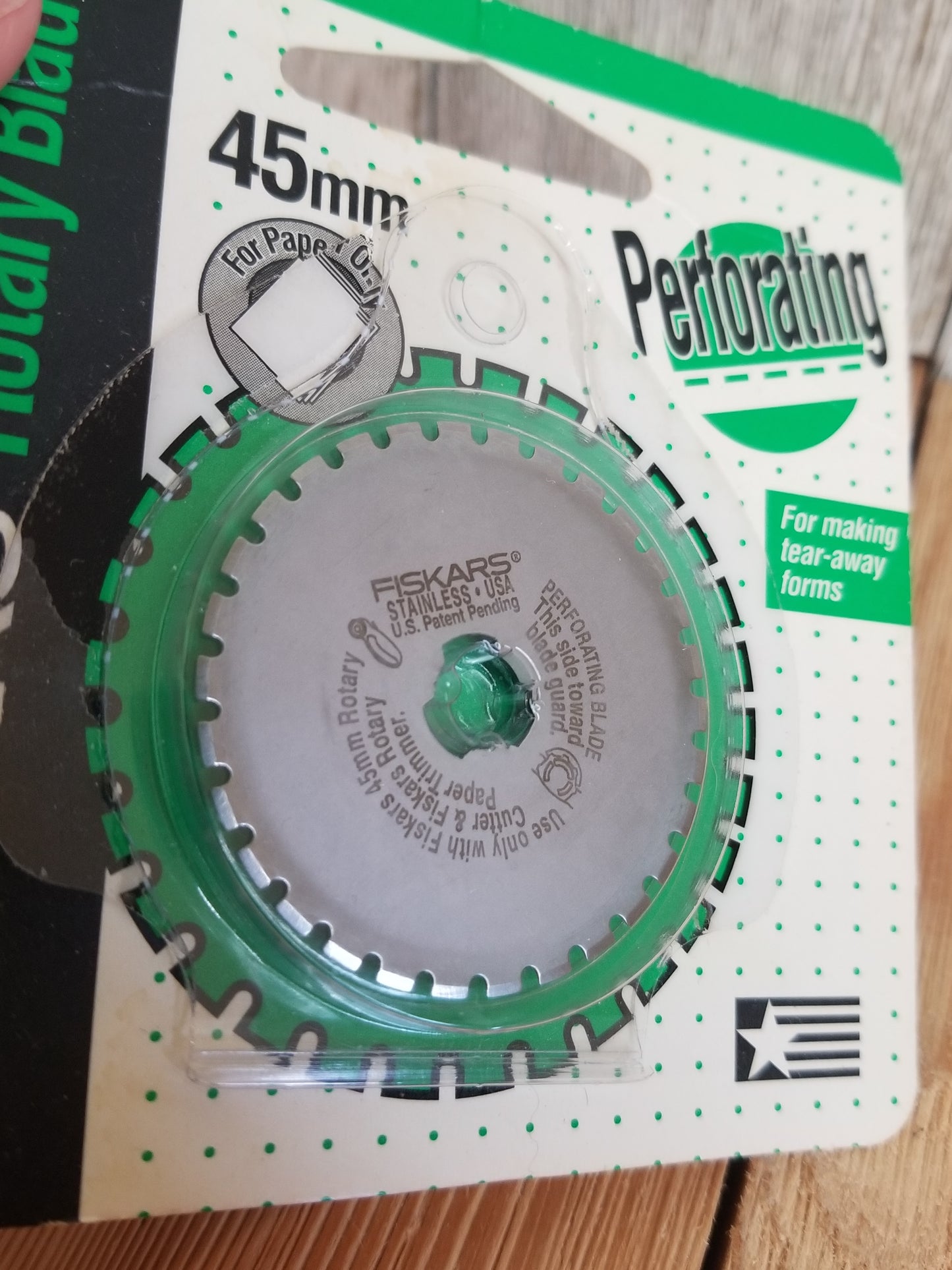 Fiskars Rotary Blade Perforating 45mm Blade Replacement For Making Tearaway Forms