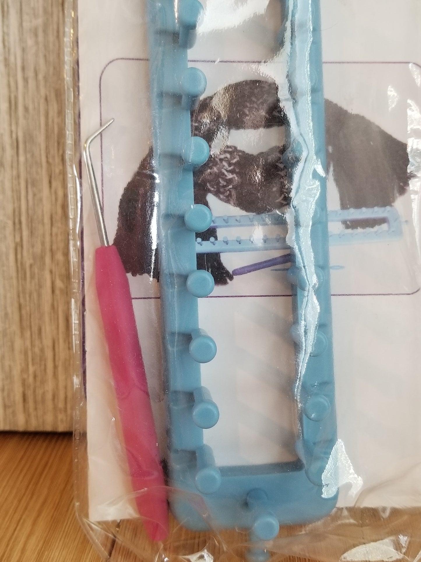Knit Quick Long Loom and Hook Kit 13.8" 3 pc Loops and Threads Blue