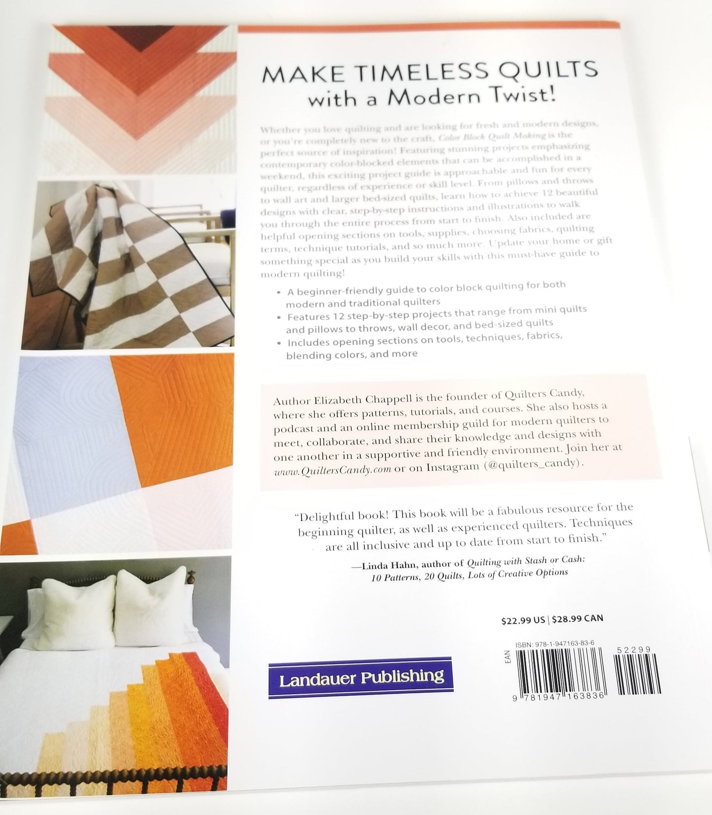 Color Block Quilt Making Elizabeth Chappell book