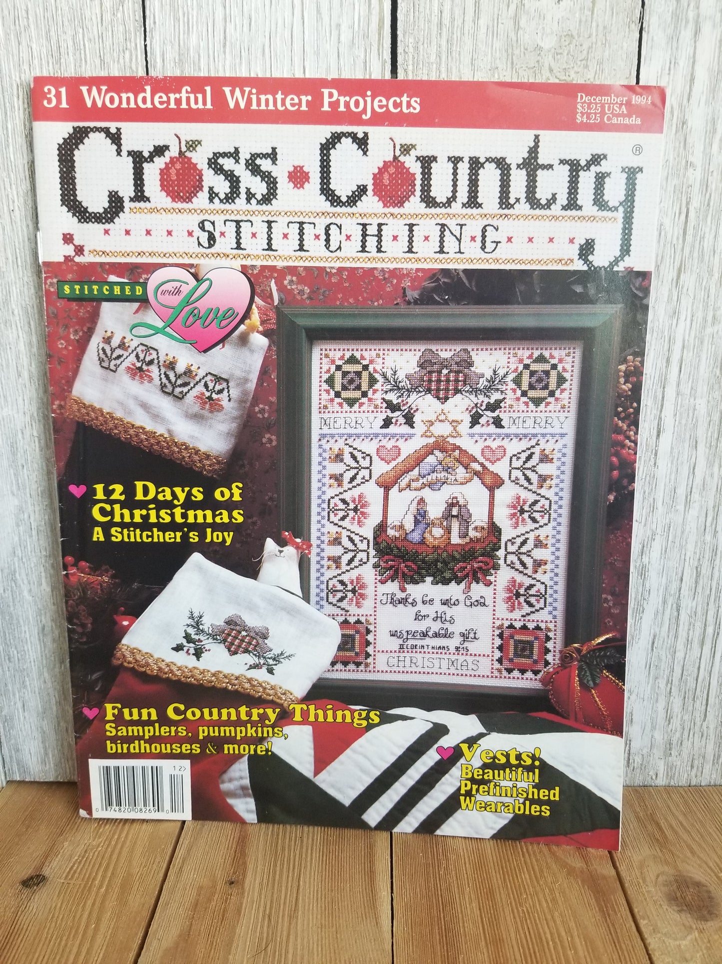Cross Country Stitching Magazine Cross Stitch Pattern Choose Your Book