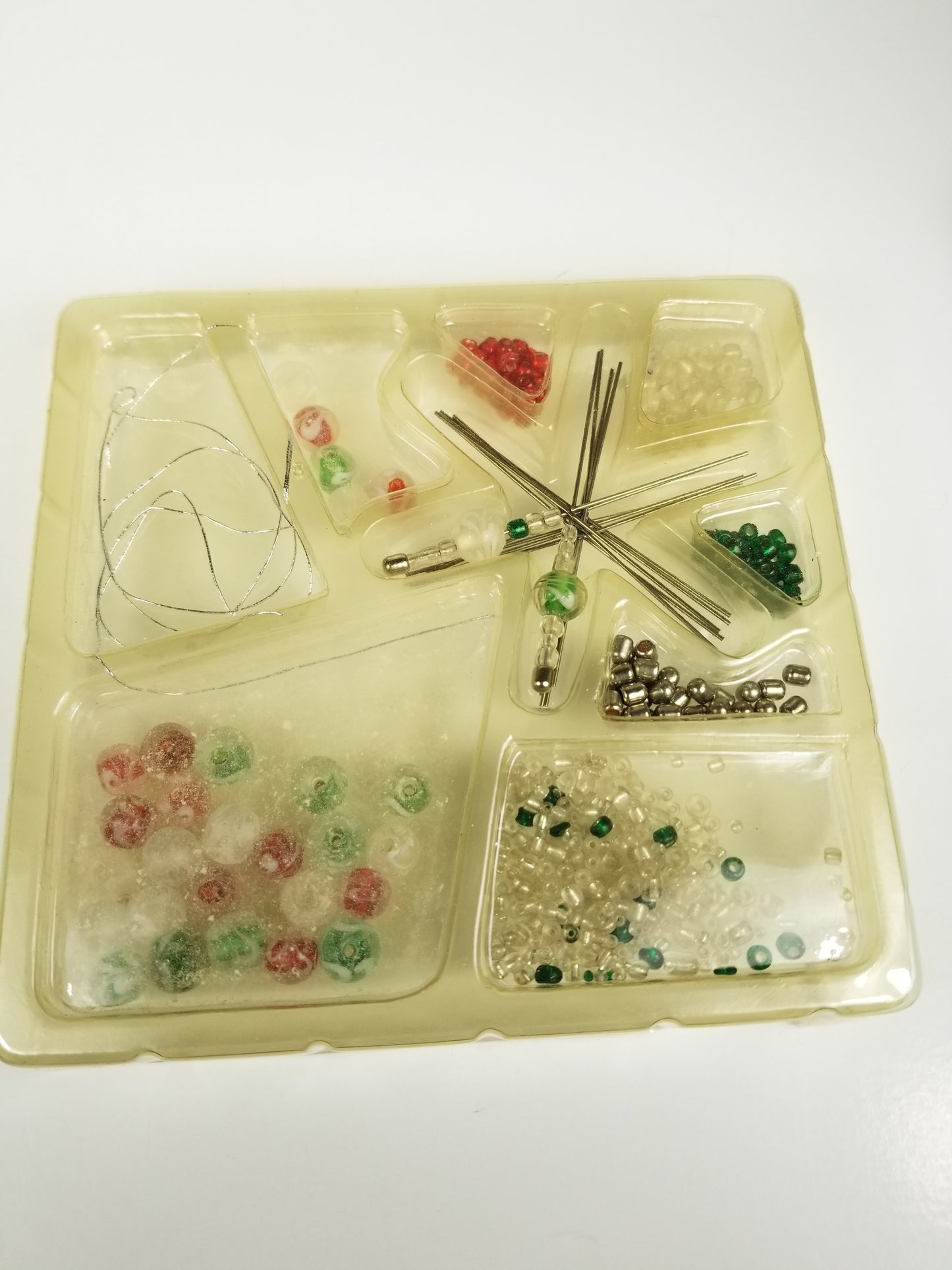 Vintage Glass Bead Ornament Kit Christmas Snowflake