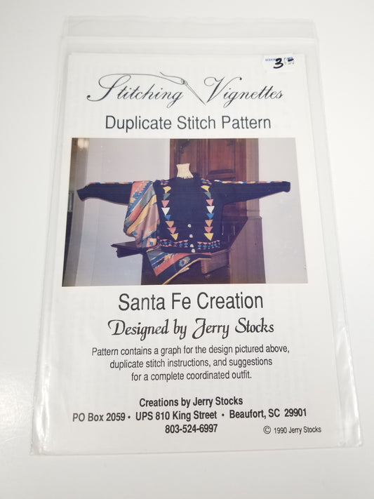 Stitching Vignetts Duplicate Stitch Pattern Santa Fe Creation