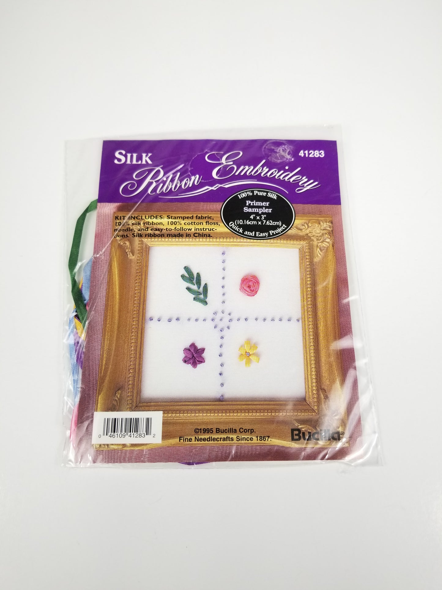 Bucilla Silk Ribbon Embroidery 41283 Full Kit