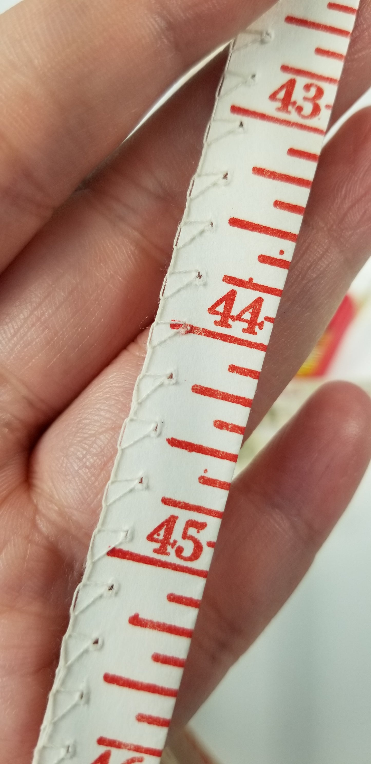 Collectible Advertising Measuring Sewist Tailor Soft tape ruler body hat Ephemera Notions Sewing