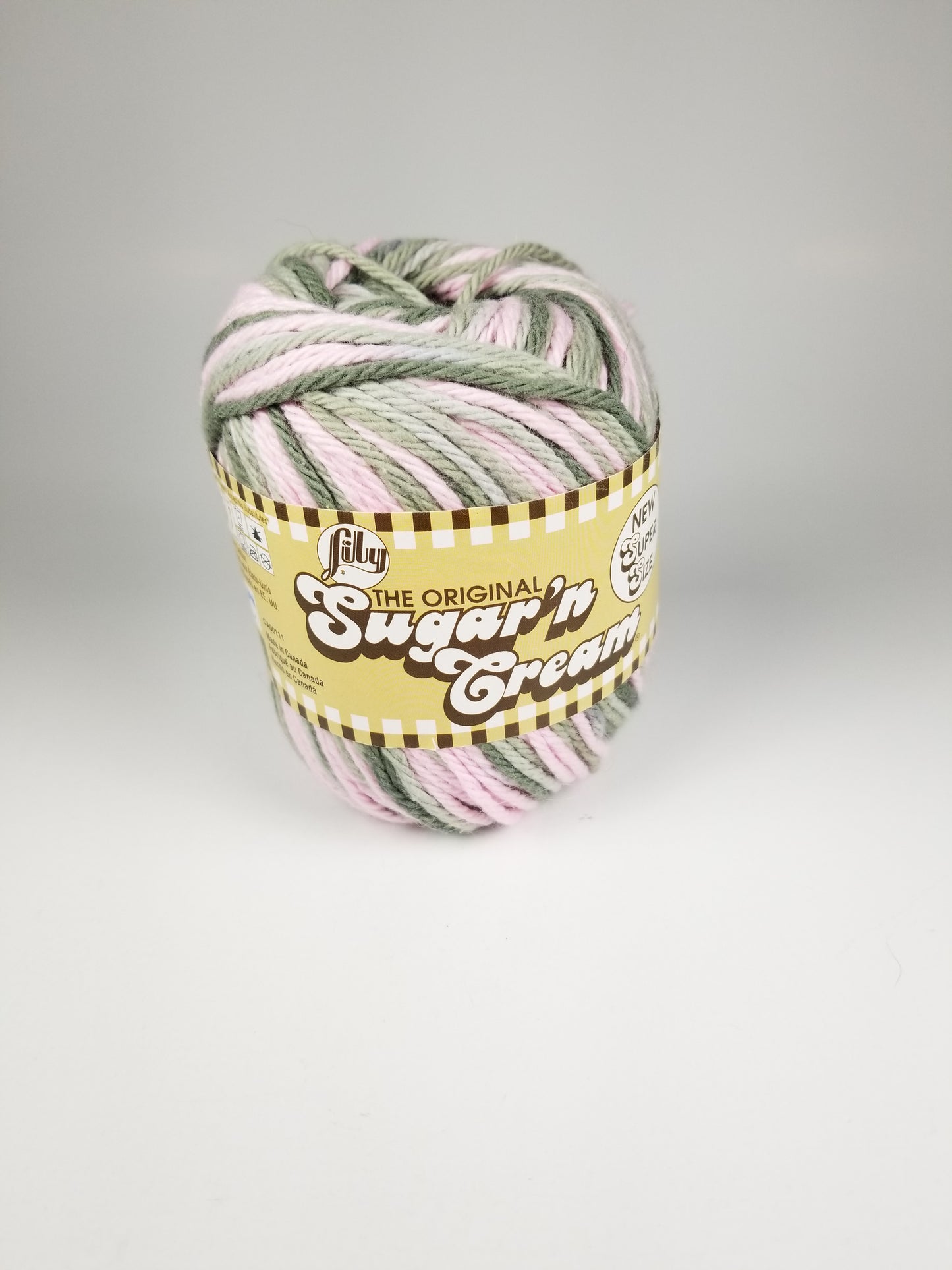 Lily Sugar N' Cream Pink Camouflage Cotton Yarn