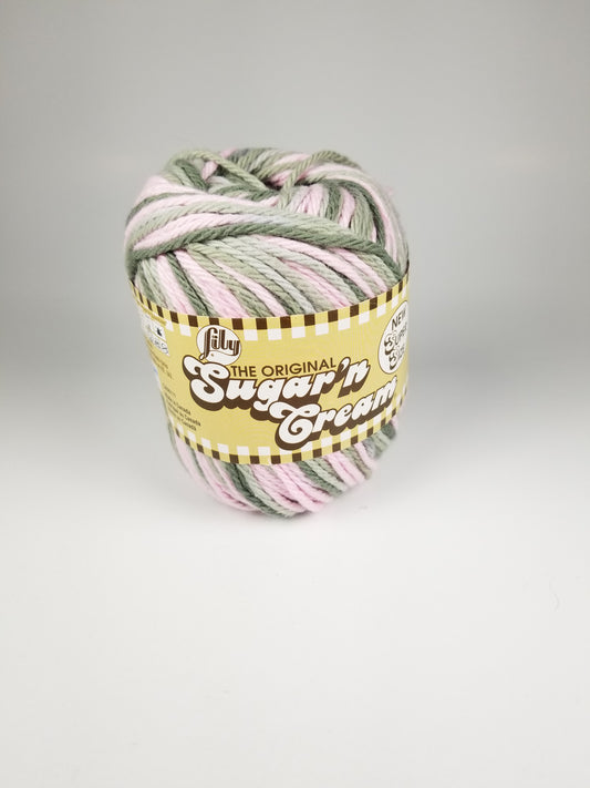 Lily Sugar N' Cream Pink Camouflage Cotton Yarn