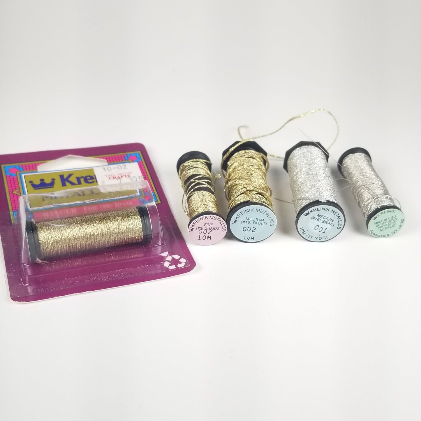 Kreink metallic embroidery floss bundle (5 pack)
