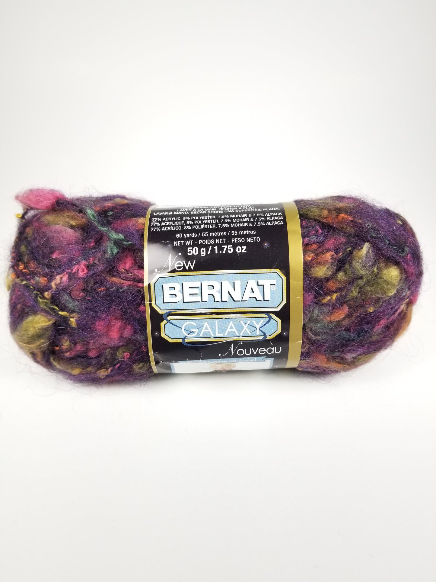 Bernat Galaxy Deep Space Yarn 50g Skein Acrylic, Polyester, Mohair, Alpaca