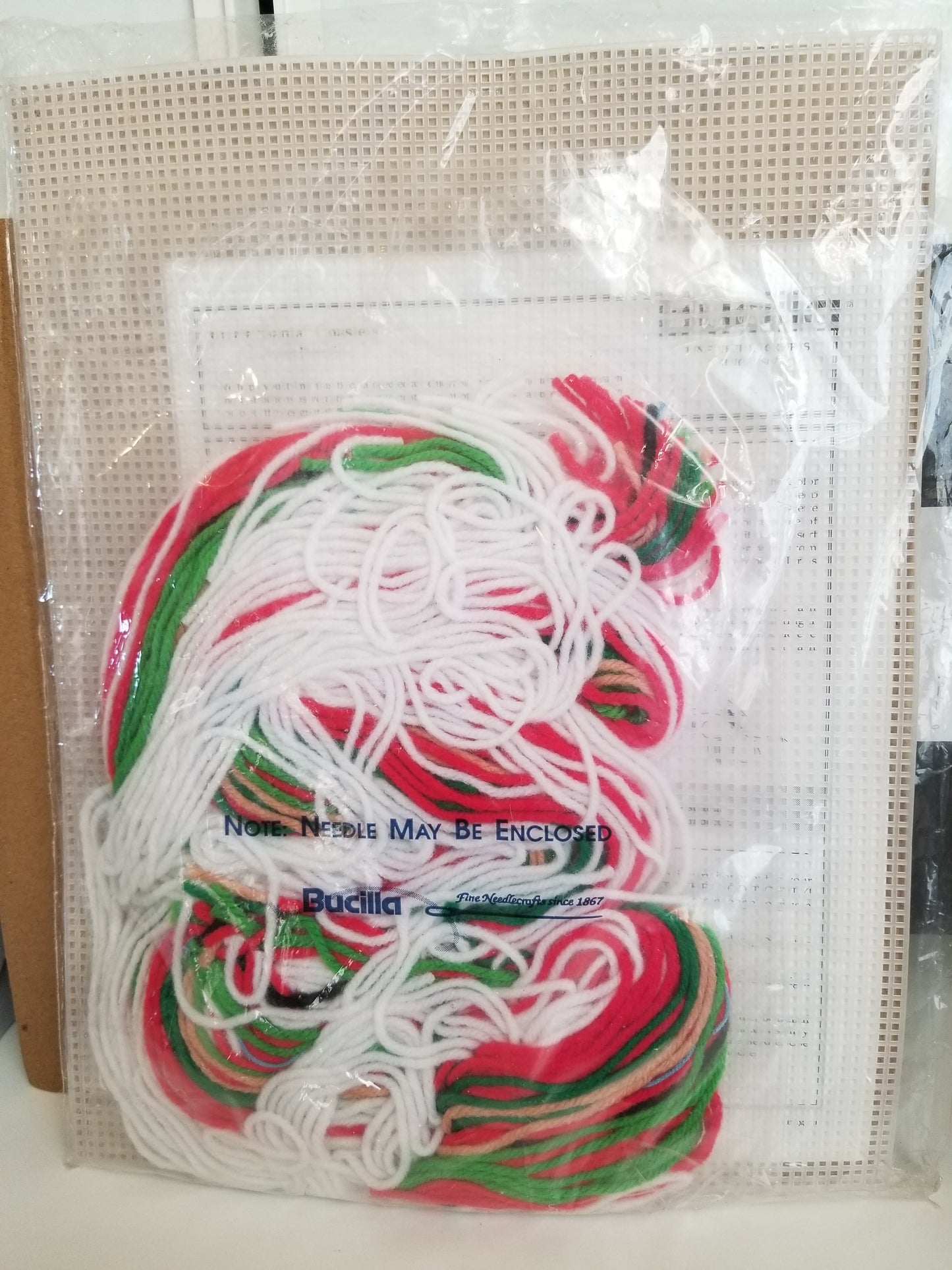 Bucilla Plastic Canvas 61169 Santa Face Coasters Full Kit