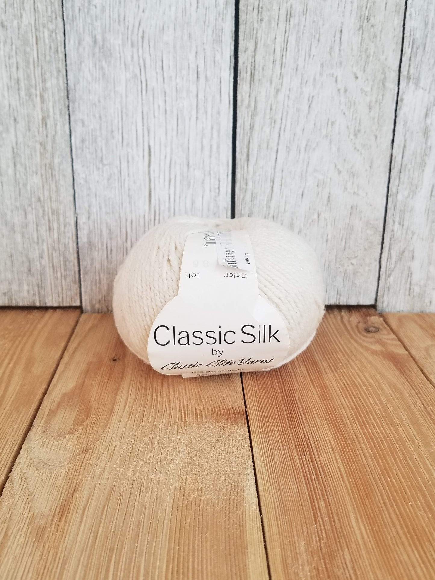 Classic Silk Classic Elite Yarns Cream 6916 3 skein bundle