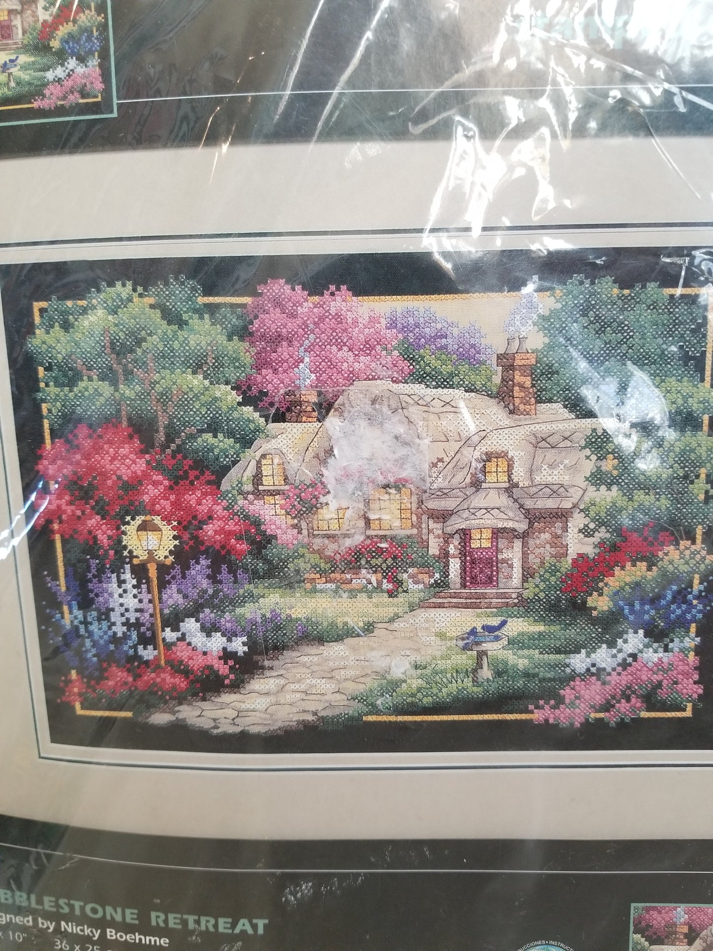 Dimensions Stamped Cross stitch Cabblestone Retreat 3204 Full kit