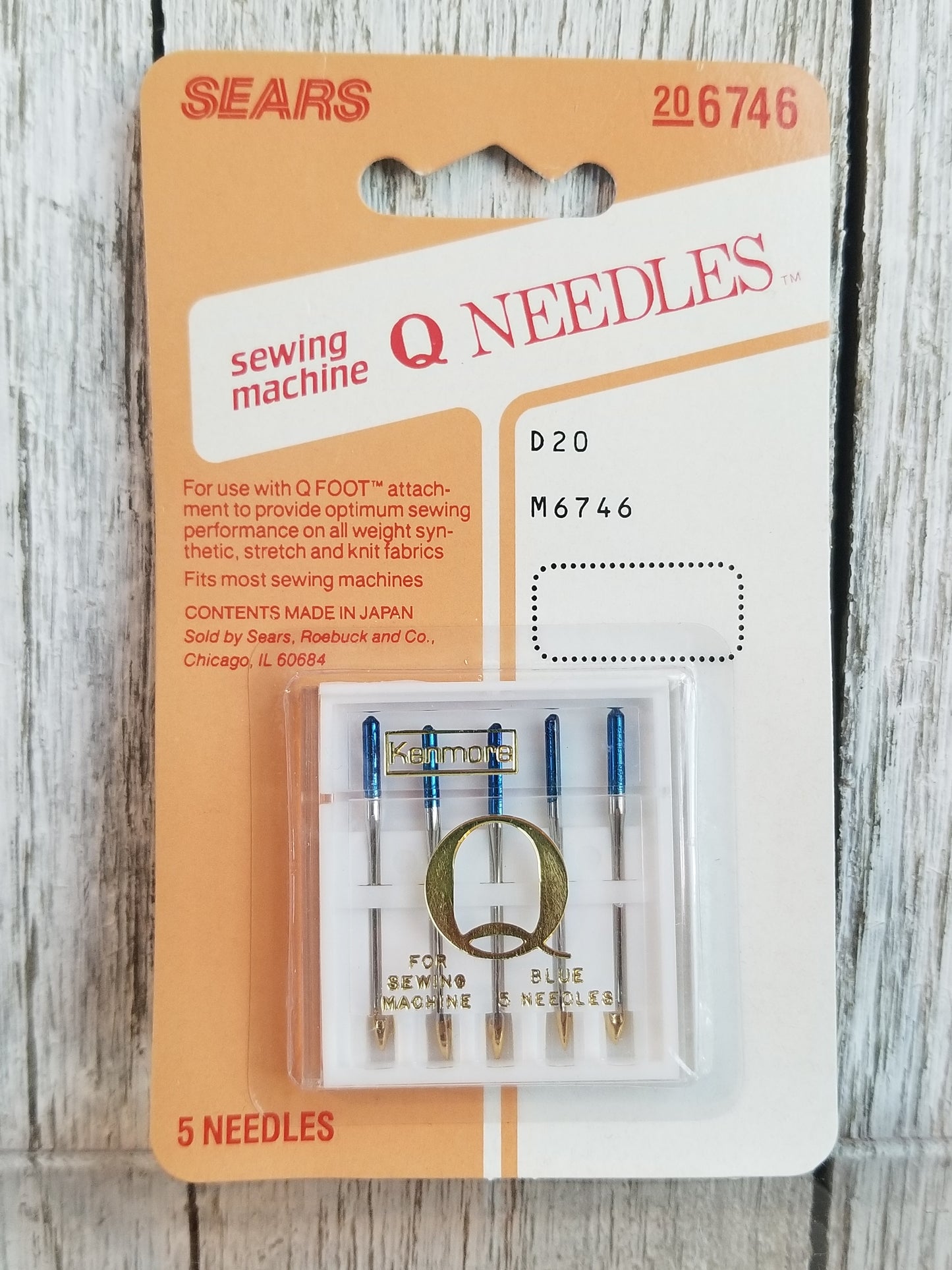 Kenmore Sewing Machine Needles (U PICK Size and Quantity)